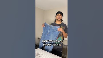 How to make baggy jeans #upcycling #baggyjeans #learntosew #fashion #lilyachty #streetwear