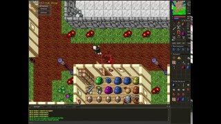 Tibia 7.4 78 lvl Elite Knight 93/91 hits 27 lvl Elder Druid two hits to red life Thronia 18.05.2016
