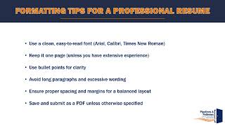 How To Write A Strong Resume