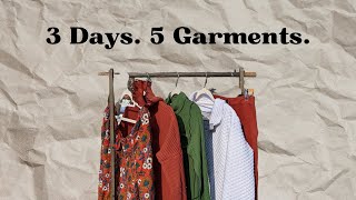 I sewed 5 garments in 3 days | Sewing Marathon