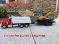 1/14 RC King Hauler - Cross Trailer Modified for Huina Excavator