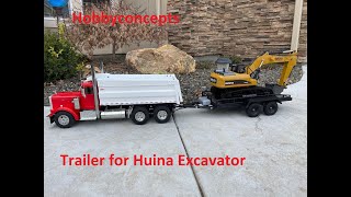 1/14 RC King Hauler - Cross Trailer Modified for Huina Excavator