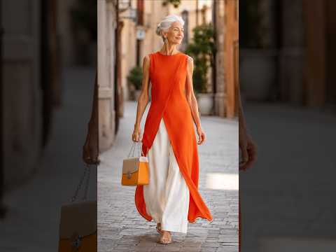 발끝까지 오면 답답해 보인다? 시선을 분산시키는 럭셔리 실루엣 #중년패션 #fashion #style #мода #outfit