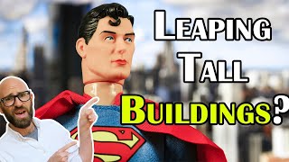 Why is Superman Described as Leaping Tall Buildings with a Single Bound When He Can Fly