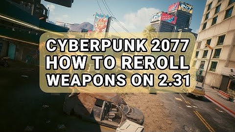 Cyberpunk 2077 | How to Reset Weapon Mods & Upgrade Rarity (2.31) #cyberpunk2077