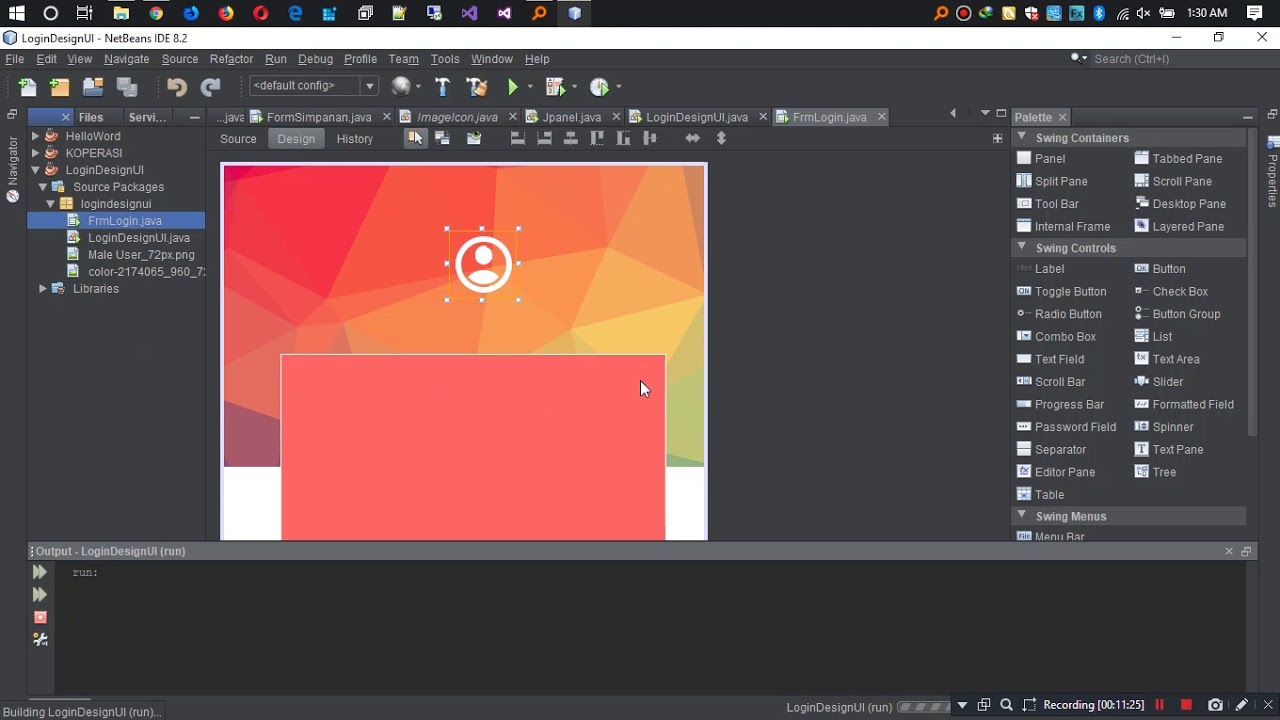 Login UI Design With Java Neatbeans - YouTube