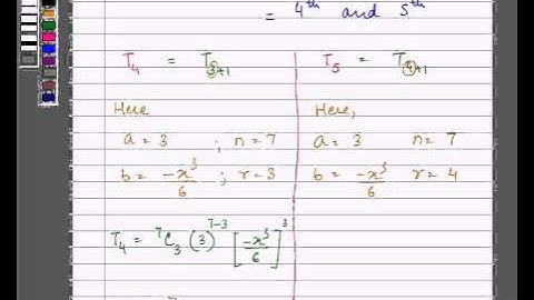 Example:Finding Middle Term using Binomial Expansion