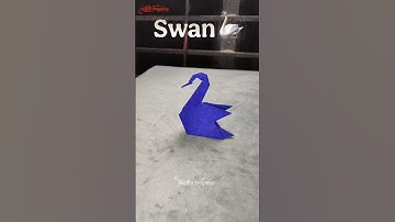 EASY ORIGAMI SWAN TUTORIAL STEP BY STEP//HOW TO MAKE ORIGAMI SWAN//DIY PAPER BIRD TUTORIAL