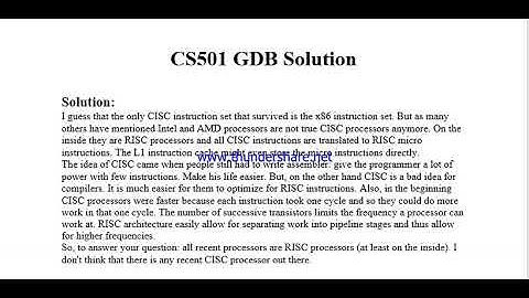 CS501 GDB Solution