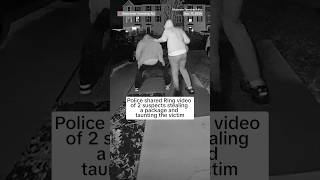 Poilice shared Ring video of two suspects stealing a package and taunting the victim