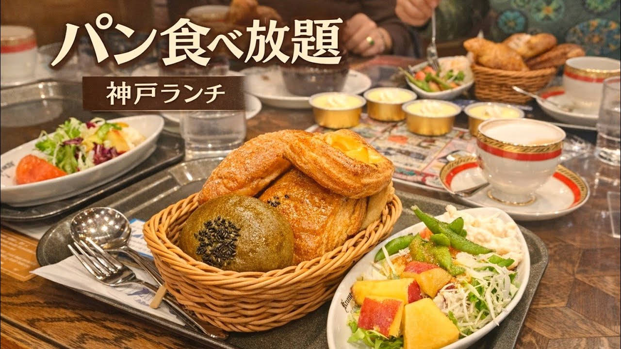 【神戸ランチ】ケーニヒスクローネのパン食べ放題｜大人女子にちょうどいいカフェ#ケーニヒスクローネ #神戸ランチ #パン食べ放題