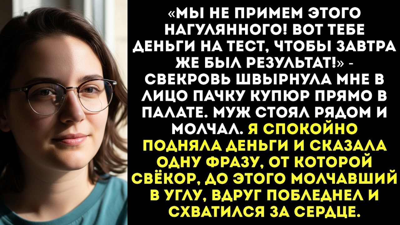 «Этот ребёнок не от моего сына! Делай ДНК-тест или пошла вон!» — орала свекровь в роддоме...