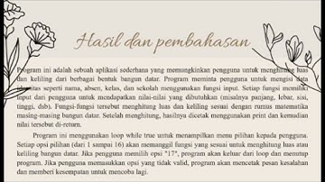 program menghitung luas dan keliling bangun datar menggunakan bahasa python