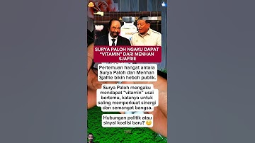 Surya Paloh Ngaku Dapat “Vitamin” dari Menhan Sjafrie!