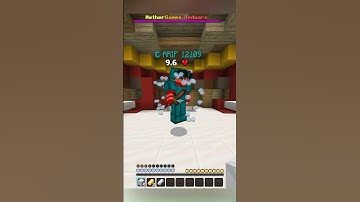 bedwars but I can’t use weapons… #shorts