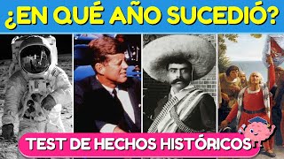 ¿En qué AÑO sucedió? Test de "HECHOS HISTÓRICOS" 🤔👩‍🎓| Test/Trivia/Quiz