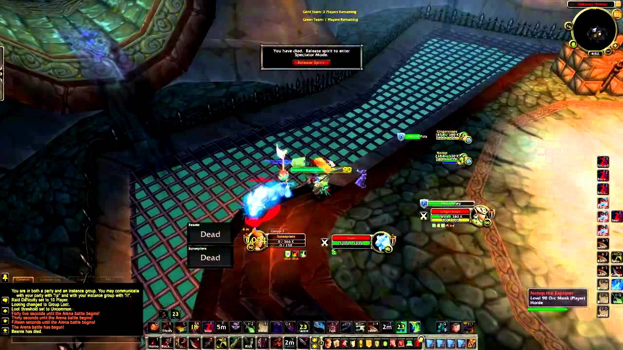 UN-Killable Monk Gods - 5.2 WoW Arena