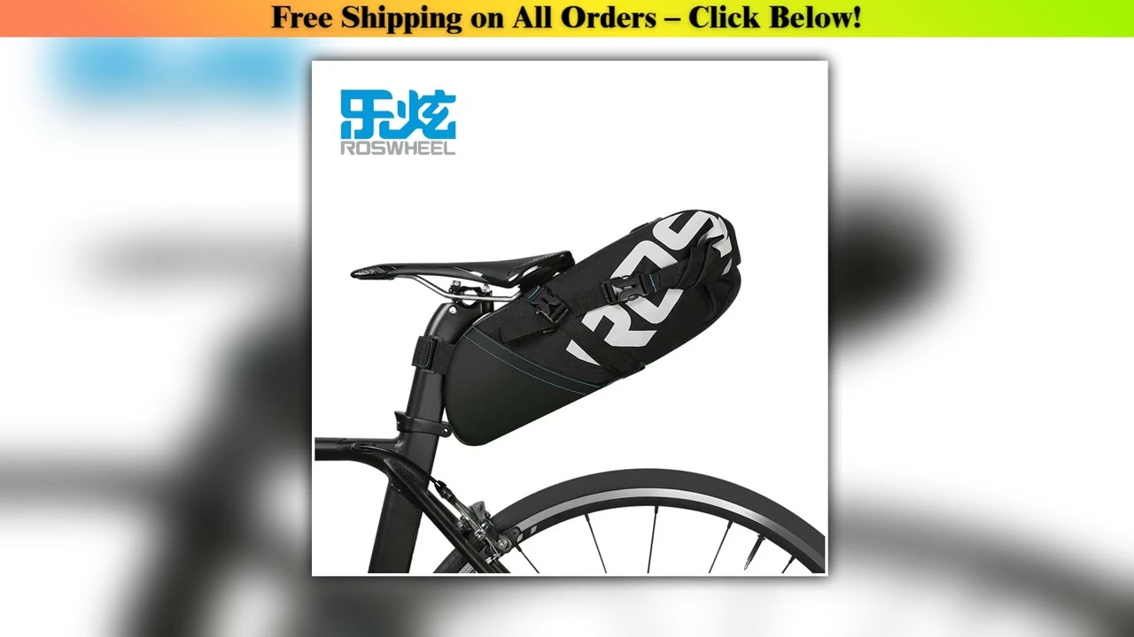 ROSWHEEL NEW MTB  bike bag cycling bicycle saddle tail rear seat waterproof Storage bags