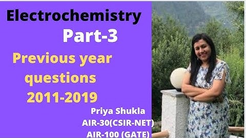 CSIR-NET PREVIOUS YEARS QUESTIONS OF ELECTROCHEMISTRY PART-3