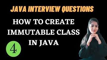 JAVA INTERVIEW QUESTIONS || How to create Immutable class in Java? || Must Watch
