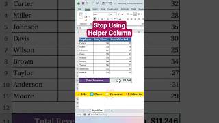 Stop Using Helper Columns In Excel do This Instead