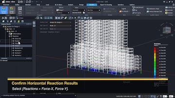 [midas nGen Tutorial] High Rise Reinforced Concrete Building_Analysis 01. Analysis Results
