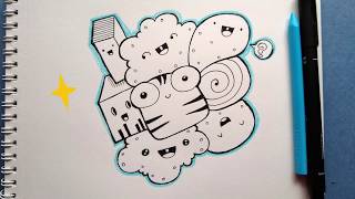Doodle Art | Day 20 ~ 100 Days Of Doodle ~ How To Doodle For Beginners !!