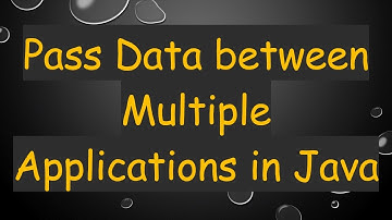 Pass Data between Multiple Applications in Java