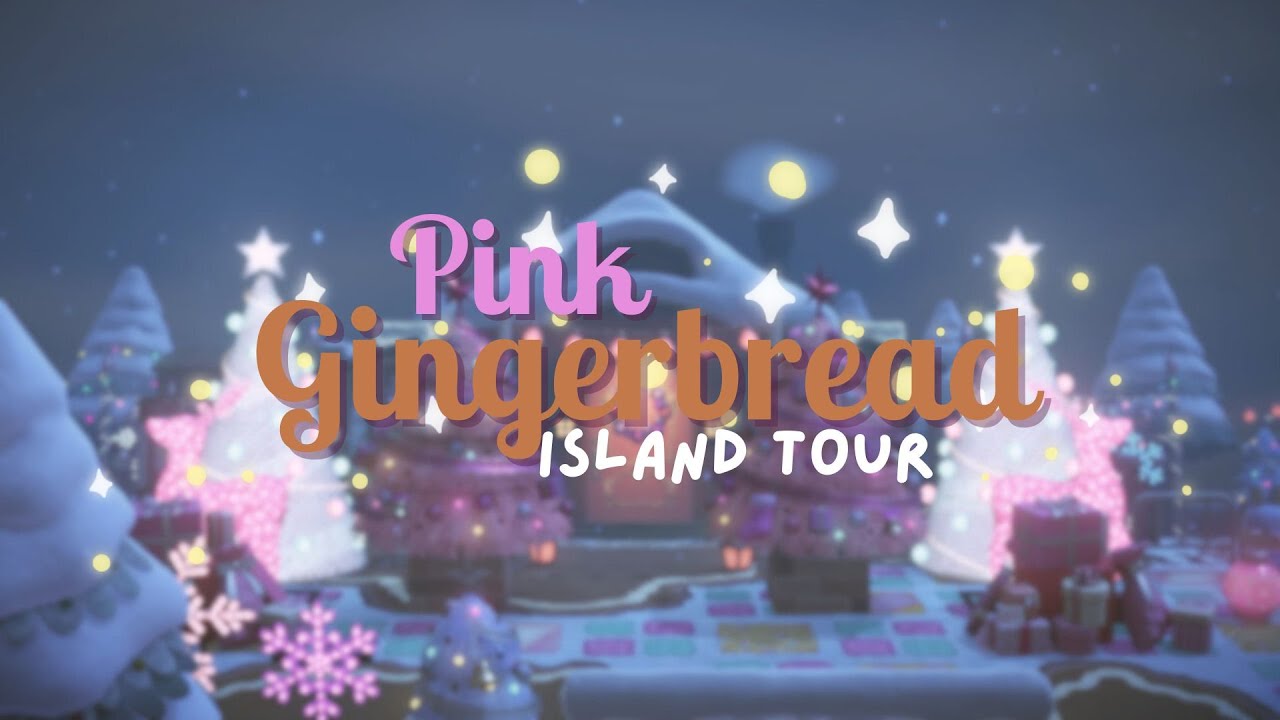 GingerSnap | Pink Gingerbread Island Tour | ACNH