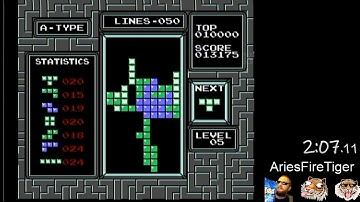 Tetris (NES) - 100 Lines, Level 0 Start speedrun in 3:52