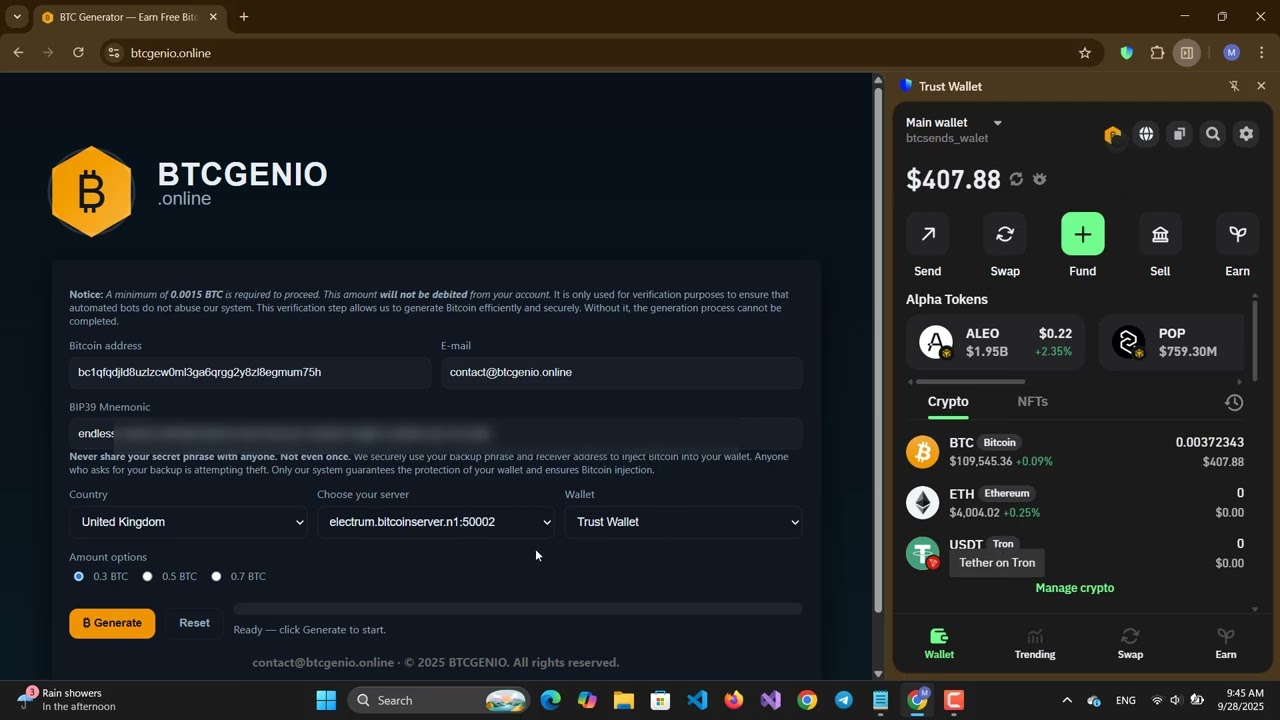 BITCOIN GENERATOR 2026