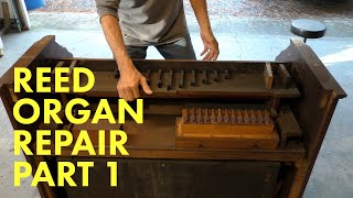 1892 Mason & Hamlin Reed Organ Repair Part 1