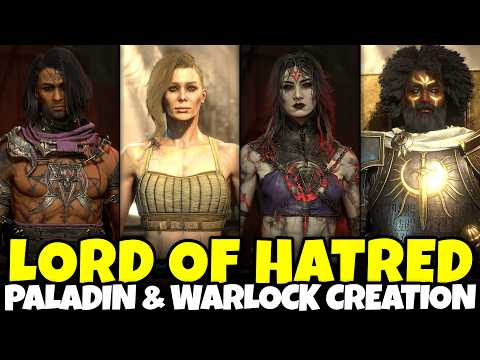 Warlock & Paladin Character Creation - Diablo IV: Lord of Hatred (Male & Female, Full Customization)