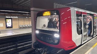 Lyon Metro - Saint - Genis Laval - Saxe - Gambetta with an MPL16 755 - 756