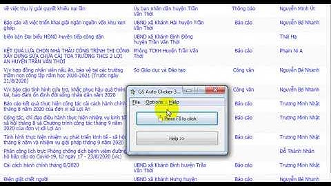 HƯỚNG DẪN SỬ DỤNG GS AUTO CLICKER ĐỂ SỬ DỤNG CHUỘT TRÁI TẠI CÁC VỊ TRÍ CỐ ĐỊNH TRÊN MÀN HÌNH