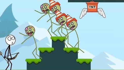 Zombie Stick Arrow(WEEGOON)All Levels 49-63 -Gameplay Walkthrough - Funny Stickman Brain Puzzle Game