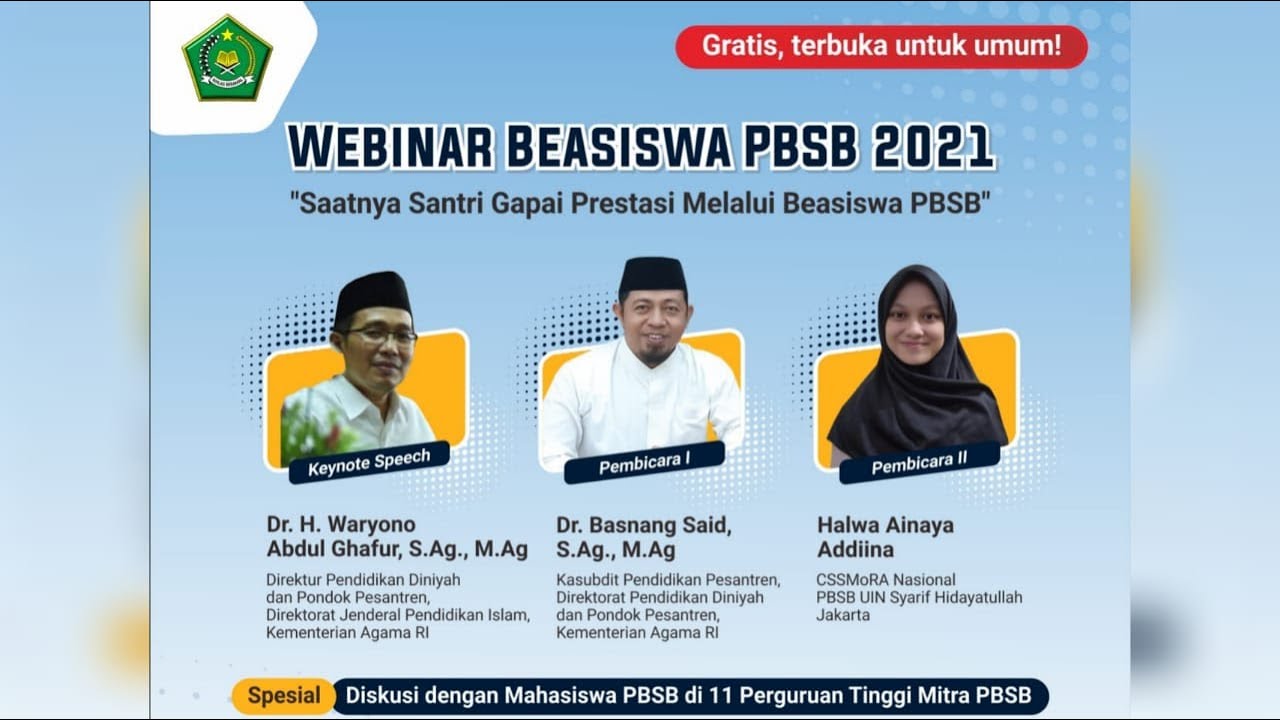 Sharing Pengalaman Mendapatkan Beasiswa PBSB || WEBINAR PBSB 2021 # ...