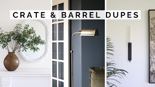 crate and barrel vs thrift store | diy high end home decor dupes on a budget