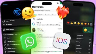 SAIU 🥳 WHATSAPP RC IOS IGUAL IPHONE ATUALIZADO 2025 NOVA ATUALIZAÇÃO FUNCIONANDO MODO ESPELHAMENTO