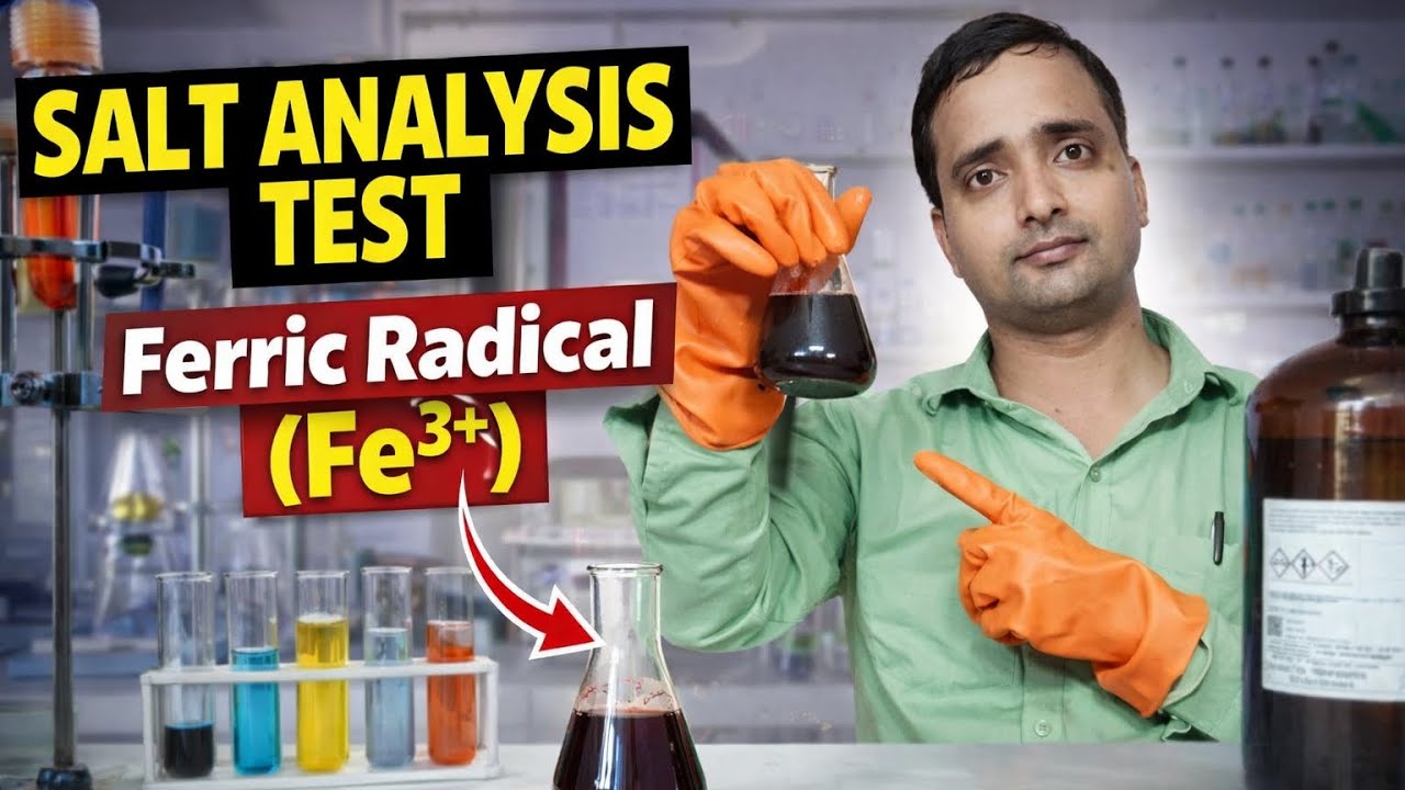 SALT ANALYSIS TEST OF FERRIC RADICAL (Fe3+)