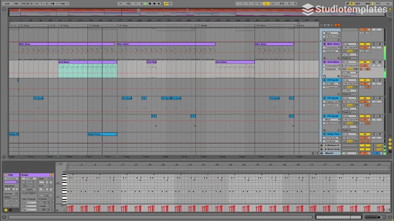 Focus (Ableton Live Tech HouseTemplate) by Studiotemplates YouTube