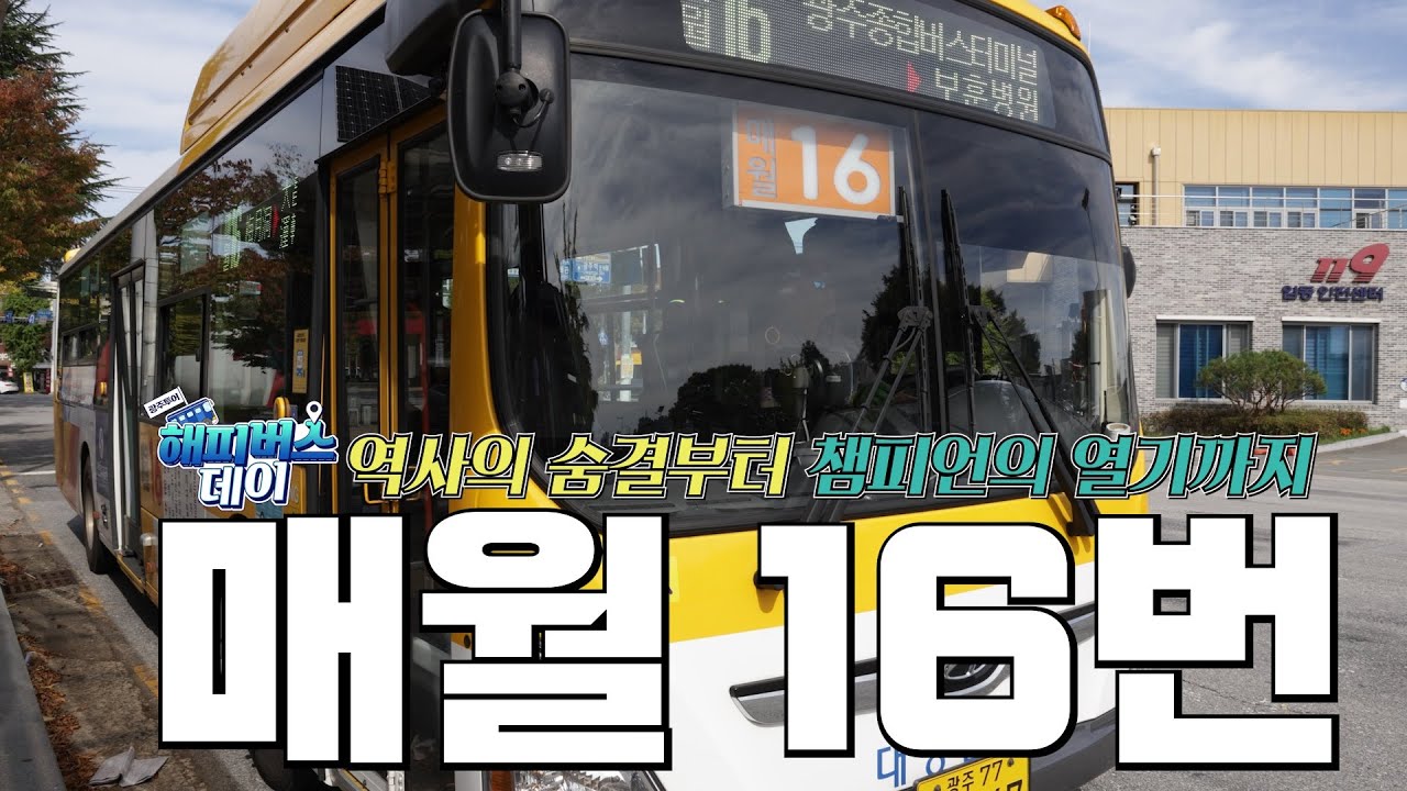 광주의 '힘'이 느껴지는 액티비티한 버스여행! 매월 16번 타고 행복한 스포츠 도시로~  / 해피버스데이