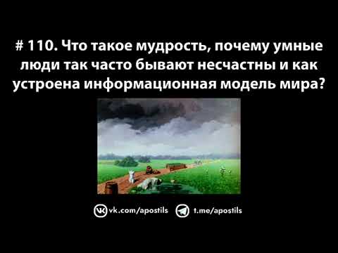 # 110. Что такое мудрость и почему умные люди так часто бывают несчастны?