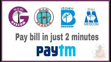 Electricity Bill Payment in PAYTM | GESCOM | HESCOM | BESCOM | MESCOM | How To Pay Electricity Bill