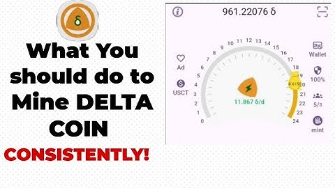 stop forgetting to mine DELTA COIN| do this to always remember!