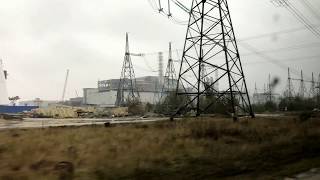 CHERNOBYL ADVENTURE - ChNPP. Circle around the power plant: the view to the nuclear waste storage