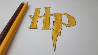 potter harry hp draw drawing wand logos como related dibujar desenhar