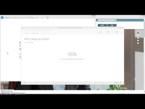AOG - College op afstand - Instructiefilm inloggen