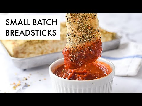 Copycat Pizza Hut Breadsticks for Two {Makes 4 breadsticks}