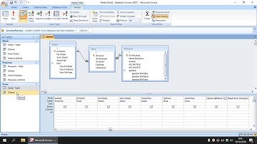 Cara Membuat Relasi Tabel,  Query dan Combo LookUp pada Microsoft Access 2007